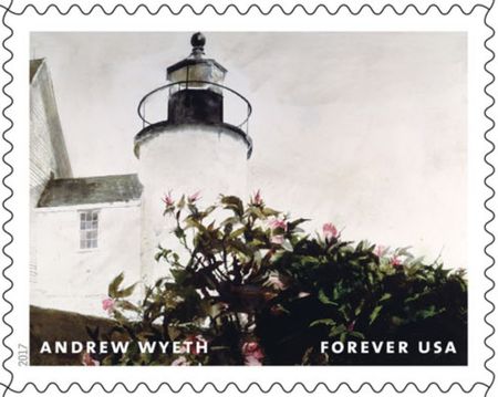 100 Lighthouse Forever Stamps Andrew Wyeth Unused Postage for Wedding Invitations